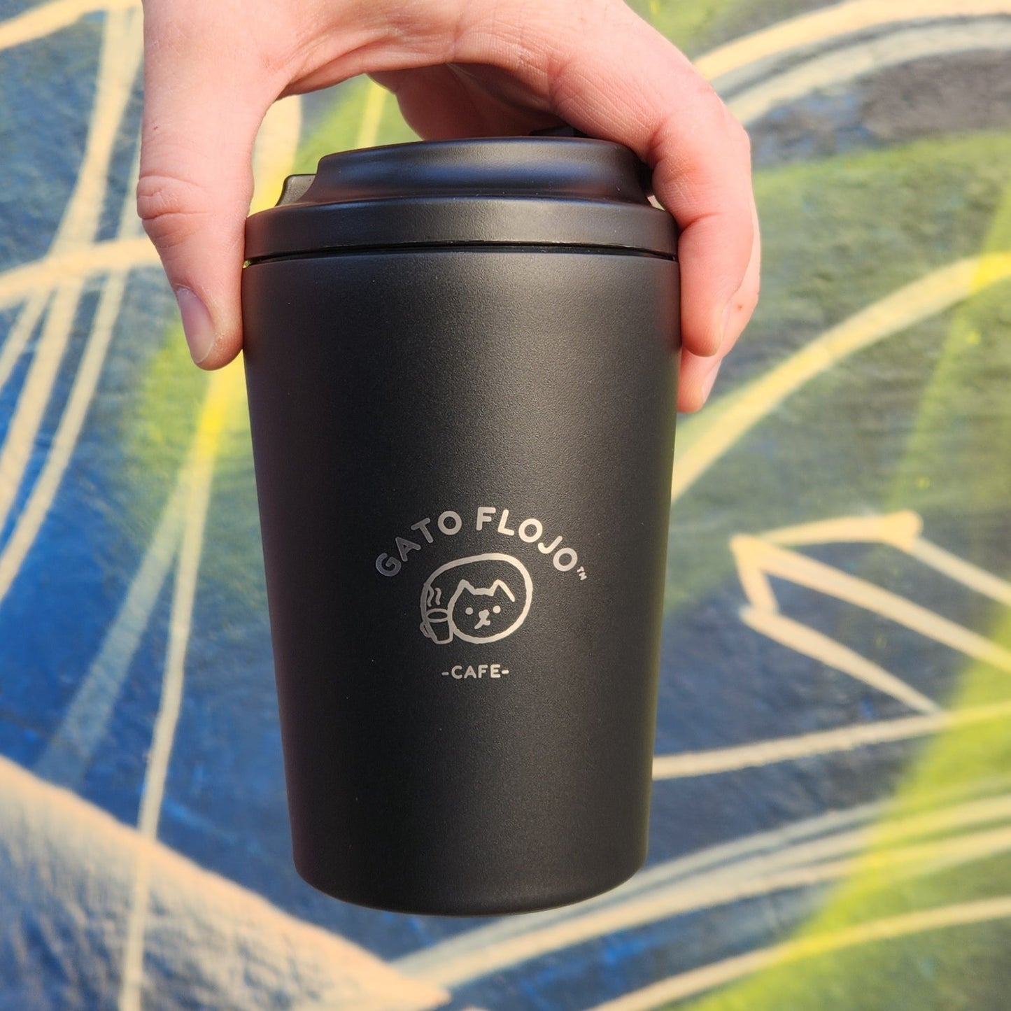 Mug Gatoflojo Negro