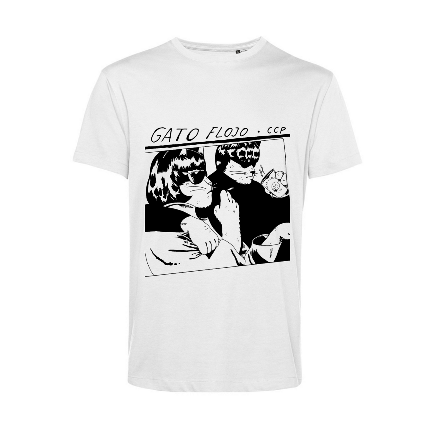 Polera Sonic Cat Blanca