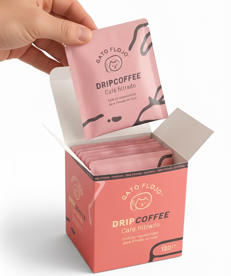 Caja drips de café
